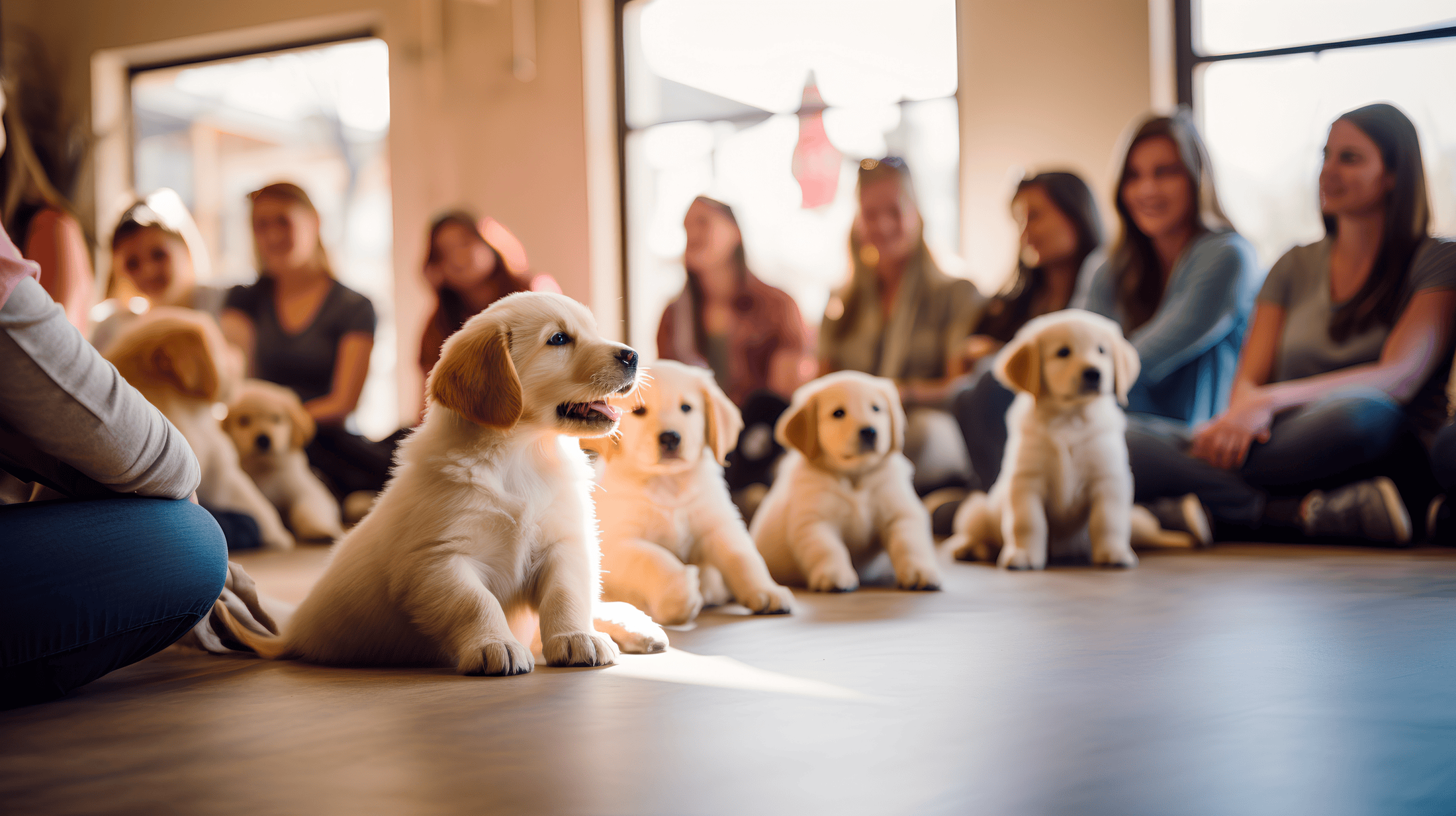 You might enroll your puppy in puppy class. Puppy classes are great for socialization.